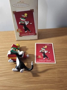 Hallmark Ornament "Look Out Below - Sylvester and Tweety" - Looney Tunes - 2002 - Bild 1 von 3