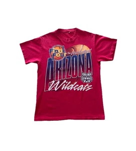 Vintage 90s 1997 Arizona Wildcats Final Four T Shirt Size M Red NCAA Basketball - Picture 1 of 9