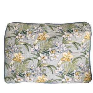 Tommy Bahama Pillow Shams Set of 2 Standard Blue Green Yellow Tropical Beach - Picture 1 of 11