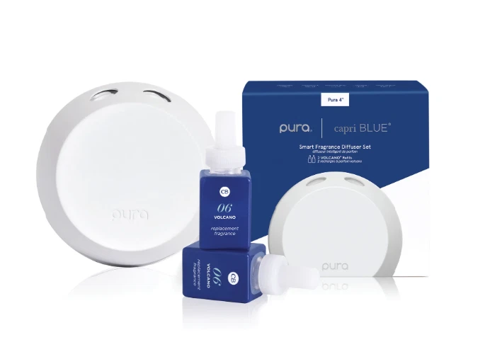 Pura 4 Home Diffuser x Capri Blue Volcano Starter Kit - New with 2 volcano refil - Image 1 of 1