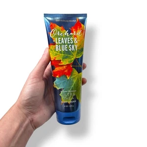 Bath Body Works Orchard Leaves & Blue Sky Ultra Shea Cream 8oz Rare Discontinued - Picture 1 of 3
