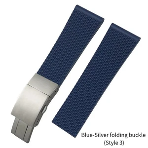 Correa de reloj de goma de 24 mm para pulsera Breitling Avenger Superocean Heritage - Imagen 1 de 30
