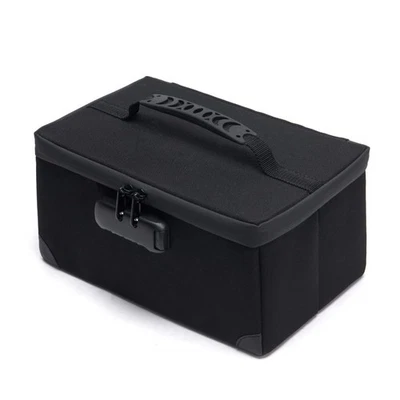 Portable Cosmetic Bag with Lock, Large Capacity Travel Makeup Case Organizer,... - Image 1 of 4