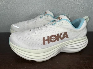 Zapatos para correr Hoka One One Bondi 8 1127952-FTRS para mujer 10 B oro rosa escarchado - Imagen 1 de 9