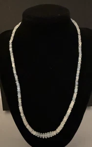 JTV Ethiopian Opal Rondelle Bead Necklace 52.70 ctw BBJ Designer New with tags - Picture 1 of 6