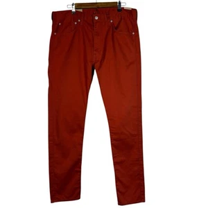 Levis 512 NWT Slim Taper Men's Jeans Terracotta 5 Pockets Size 36 x 32 - Picture 1 of 7