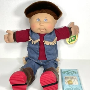 Cabbage Patch Kids 2004 Boy Doll Cowboy Outfit & Boots W/Birth Certificate - Bild 1 von 16