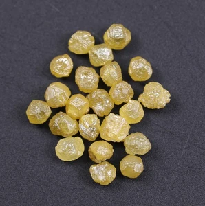Lote de diamantes naturales en bruto de 9,00 quilates color amarillo diamante crudo sin cortar uso para joyería - Imagen 1 de 8