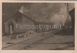 (RB)2024-218, Foto, zerschossener Bahnhof bei Narvik Norwegen 1940, 01 - Picture 1 of 2