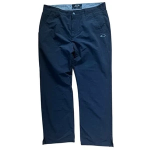 Oakley Golf Chino Pants Black Straight Leg Activewear Stretch Men’s 36x30 Casual - Picture 1 of 6