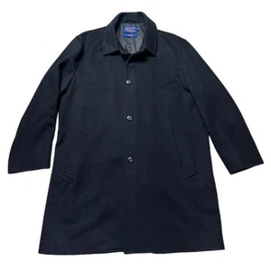 Pendleton Men’s Black Wool Cashmere Coat XL Long - Picture 1 of 7