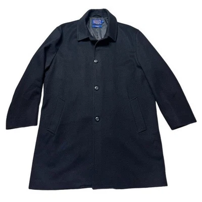 Pendleton Men’s Black Wool Cashmere Coat XL Long - Image 1 of 4