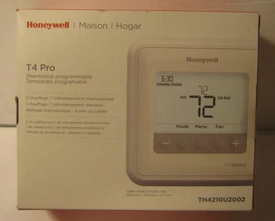HONEYWELL Home T4 Pro Programmable Thermostat TH4210U2002 New in Box! NO RESERVE - Image 1 of 3