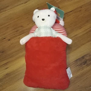 NEW Pillowfort Polar Bear Mini Plush with Sleeping Bag Stuffed Animal OEKO-TEX - Picture 1 of 8