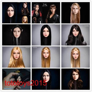 1/6 Beauty Girl Women Head Sculpt Model For 12" Female Action Figure Body Toy - Picture 1 of 82