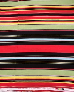 STRIPE #C-323 Michael Miller Fabrics Multi Color Stripe 5 yds - Picture 1 of 1