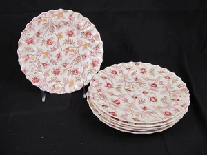 (6) Spode Rosebud Chintz Salatteller 8" - Bild 1 von 4