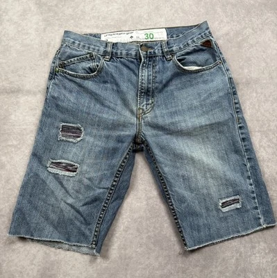 LRG Lifted Research Group Men's Sz 30 Cut Off Jean Denim Shorts Distressed Boho - Image 1 of 4