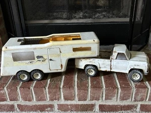 Tonka Pick Up Truck & 5th Wheel Camper Trailer Vintage 1970's RESTORATION - Picture 1 of 9