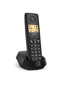 TELEFONO CORDLESS PURE 100 DISPLAY 1,5'' NERO GIGASET - Picture 1 of 1