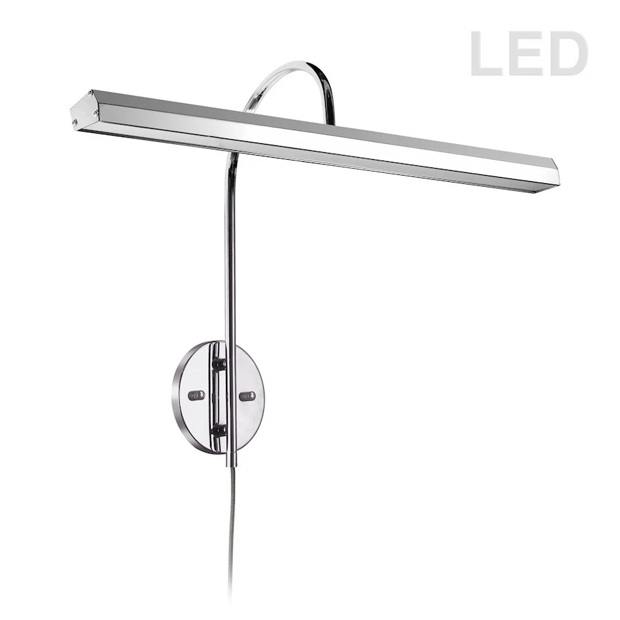 Luz de imagen para pantalla/exposición Dainolite 30W, cromo pulido - PIC120-23LED-PC Foto 1 de 1