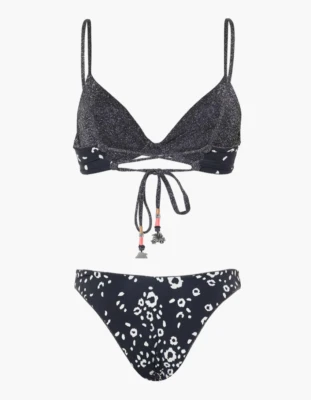 Maaji Dainty-Splendour Reversible Bikini Set Metallic Sz M Bottom Sz S Top NWT - Image 1 of 4