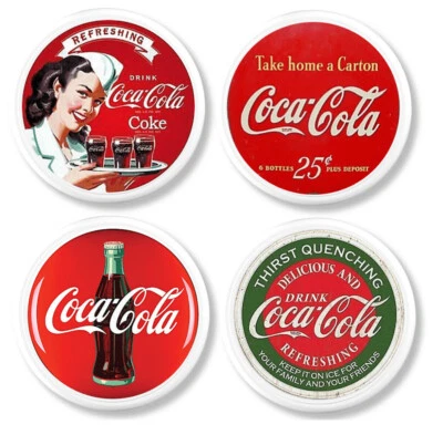Retro Coca Cola Sign Cabinet Drawer Pulls Vintage Coke Decor Unique Bar Pub Knob - Image 1 of 4