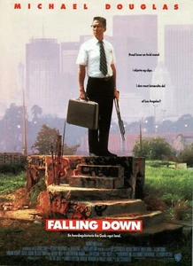 Falling Down Michael Douglas Robert Duvall 1993 Vtg Danish Movie Press Release - Picture 1 of 2