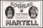 1930 Original French Advert Print  Martell Cognac Brandy Drink Ad -U
