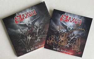SAXON * HELL, FIRE AND DAMNATION * LIMITED 10 TRK CD w/ EXCLUSIVE SIGNED INSERT - Bild 1 von 6