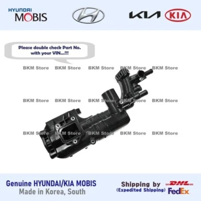 Conjunto de carcasa de termostato genuino 256203CAA0 para Azera, Santa Fe, Cadenza, Sedona Foto 1 de 4