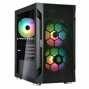Silverstone FAH1MB-PRO 120mm ARGB Fan MATX/Mini-DTX/Mini-ITX Case - Picture 1 of 8