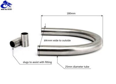 235mm Cafe Racer Rear Frame Hoop Flat Brat Style Seat Loop for Honda CB650 CB750 - Image 1 of 4