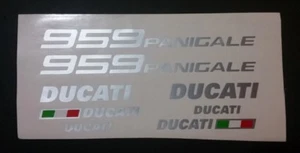 Paquete de pegatinas/calcomanías Ducati 959 Panigale plata metálica o elige tu color. - Imagen 1 de 10