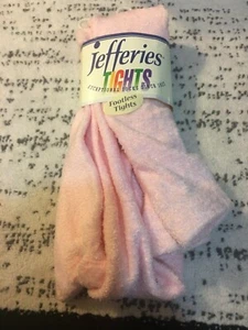 NIP Jeffries Plush Pink Footless Tights Fits 8-10 Yrs SO SOFT - Picture 1 of 4