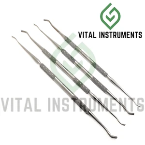 4 piezas Instrumento dental de ortodoncia director de ligadura y empujador de banda acero inoxidable CE - Imagen 1 de 1