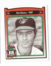 1991 Crown Coca Cola Baltimore Orioles Regional Card Dave Boswell 1971