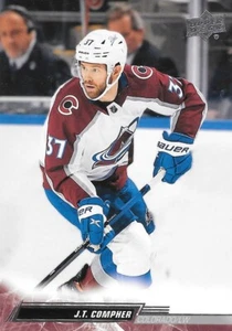 2022-23 Upper Deck Series 1 J.T. Compher #44 Avalanche NHL Hockey Card - Picture 1 of 4