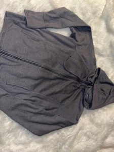 Womens XL Tek Gear Jacket gray with hood and pockets - Picture 1 of 5