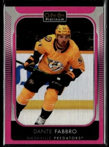 2021-22 O-Pee-Chee Platinum matte pink Dante Fabbro #104 H10R4I - Picture 1 of 2