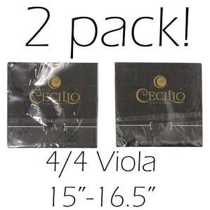 2 Pack Cecilio Musical Instruments 4/4 Viola Strings A, D, G, and C 15 - 16.5 In - Picture 1 of 4