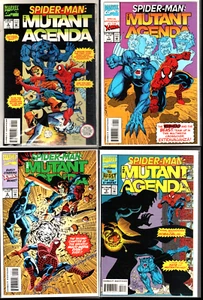 Spider-Man: Mutant Agenda #0-3 COMPLETE w/ALL NEWS CLIPS! HTF NM ONLY 1 ON EBAY! - Picture 1 of 10