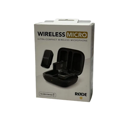Rode Wireless Micro Compact Wireless Microphone Two Mics w/ Charge Case USB-C - Image 1 of 4
