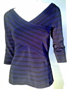 Neu mit Etikett White House Black Market Pullover Oberteil Pulli mit Crossover-Streifen XS S M L XL - Bild 1 von 4