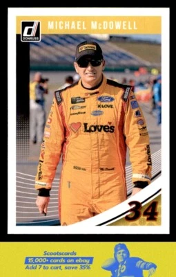 2019 Donruss Michael McDowell card #45 Front Row Motorsports/Love's - Image 1 of 2