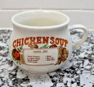 Tazza tazza ricetta zuppa di pollo vintage con manico usata in ottime condizioni - Foto 1 di 5