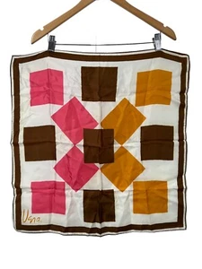 Vtg 1960's Mod Abstract Vera Scarf 22.5" x 22.5" - Picture 1 of 10