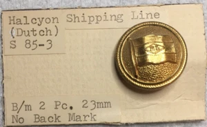 Halcyon Shipping Line Uniform Button 2 Stück 23mm - Bild 1 von 2