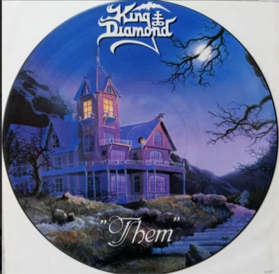 KING DIAMOND Them (1988) Roadrunner 12" Picture Disc Vinyl LP UK Import NEW - Image 1 of 2