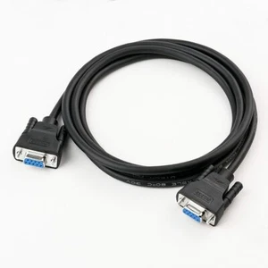 DB9 9 Pin RS232 Serial Null Modem Female to Female Cable Adapter Connector 6 FT - Picture 1 of 6